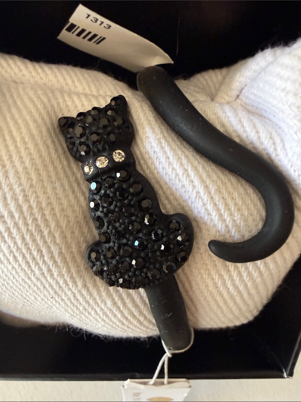 Black Cat Cuff Bracelet